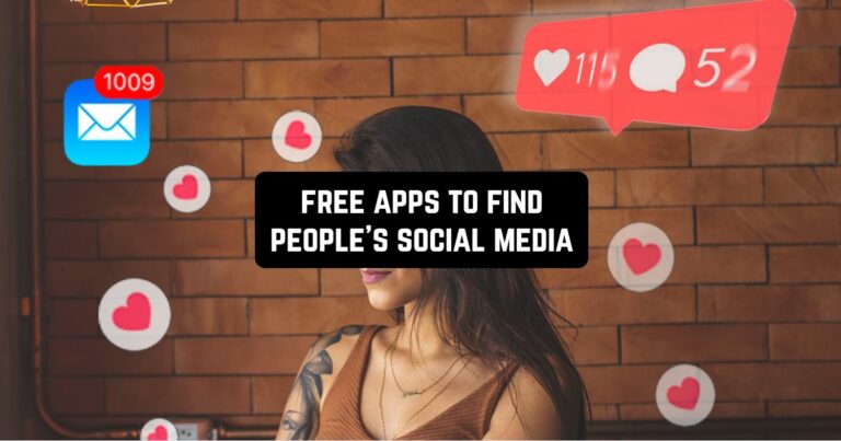 free apps to find people's social media